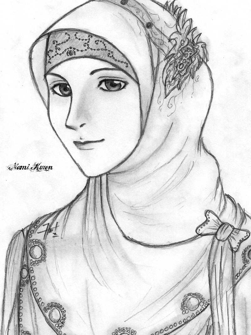  Sketch Beauty Muslimah Zev Art zevart wordpress com